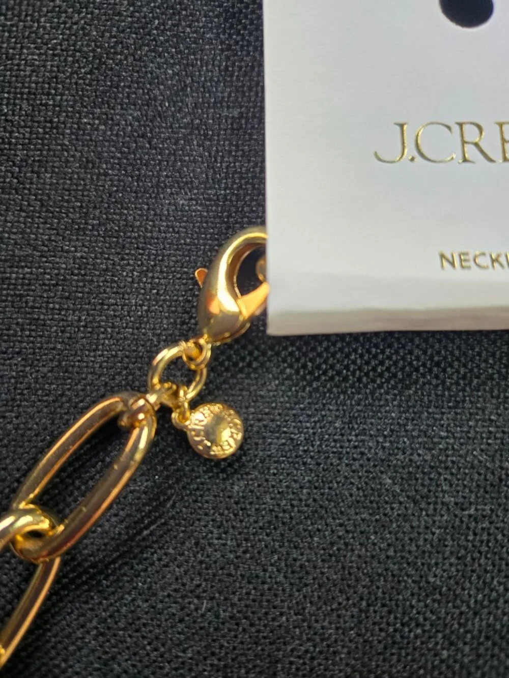 J.CREW Puffy Heart Pearl Coin Charms Gold Necklace, Retails $49.50 NWT!